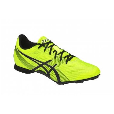 Chaussures Run Pointes ASICS Homme HYPER MID6 Jaune / Noire AH 2018