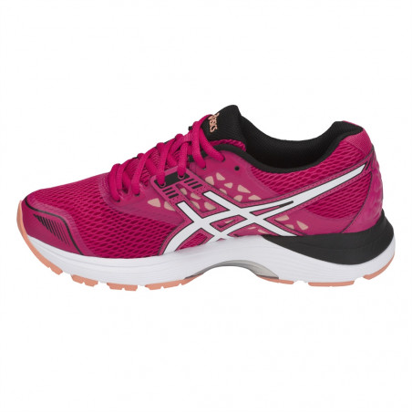 Chaussures Running ASICS Femme GEL PULSE 9 Rose Blanche Noir AH 2017