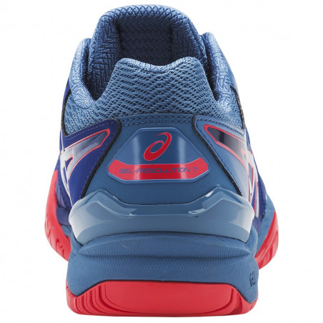 Chaussures ASICS Homme Gel-Resolution 7 Bleu / Rouge / Bleu / AH 2018