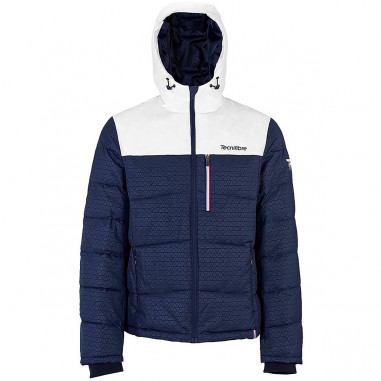 Blouson à capuche TECNIFIBRE Homme WINTER BOMBER Bleu / Blanc 2020
