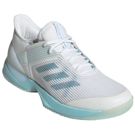Chaussures ADIDAS Femme Adizero Ubersonic 3w x Parley Bleu Océan / Blanc PE 2019