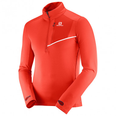 T-Shirt Running SALOMON Homme Fast Wings Mid M Orange / Grise AH 2018