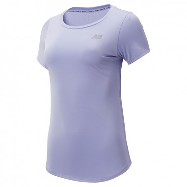 T-Shirt Running NEW BALANCE Femme Accelerate SHORT SLEEVE Parme AH 2019