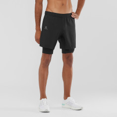 Short Running SALOMON Homme AGILE TWINSKIN SHORT Noir AH... 2