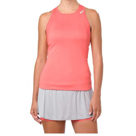 Débardeur ASICS Femme W CLUB TANK Saumon / Marine PE 2019