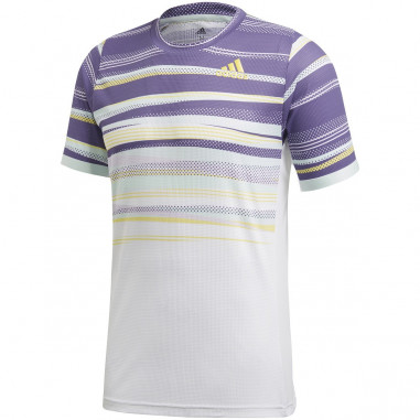 T-Shirt ADIDAS Homme FLFT Open d'Australie THIEM Mauve / Jaune / Vert PE 2020