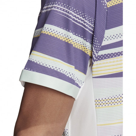 T-Shirt ADIDAS Homme FLFT Open d'Australie THIEM Mauve / Jaune / Vert PE 2020
