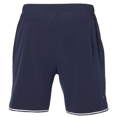 Short ASICS Homme Performance Peacot Bleu Noir AH 2018