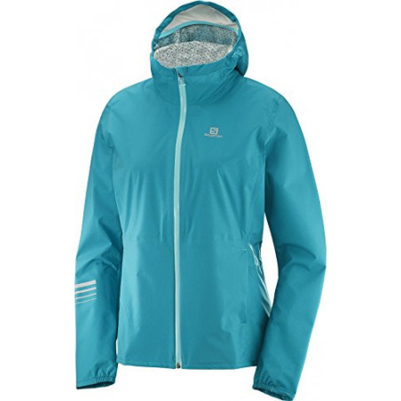 Veste Running SALOMON Femme Lightning WP JKT W Bleue PE 2018