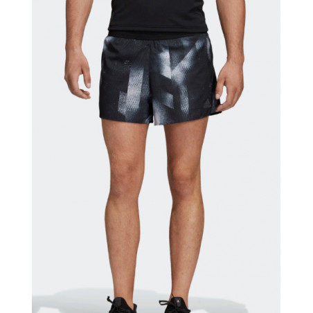 Short Running ADIDAS Homme SUB 2 Split Noir / Blanc PE 2019