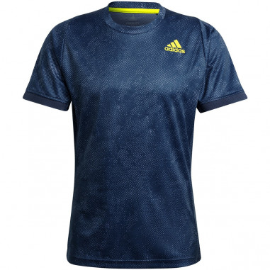T-Shirt ADIDAS Homme PRIMEBLUE FREELIFT Bleu / Jaune PE 2021