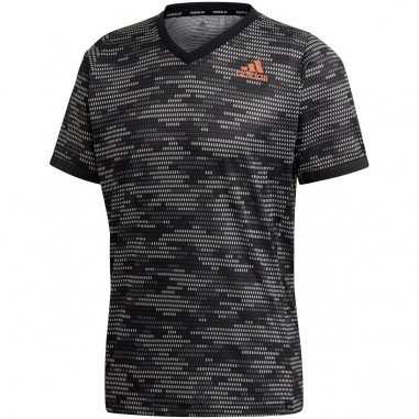 T-Shirt ADIDAS Homme FreeLift PRIMEBLUE Gris / Orange PE 2020