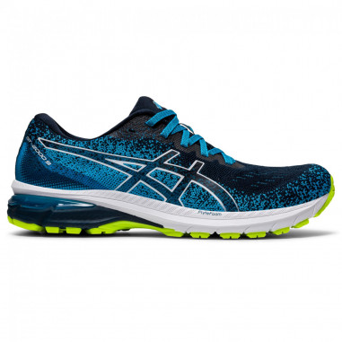 Chaussures Running ASICS Homme GT-2000 9 KNIT Bleu / Jaune PE 2021
