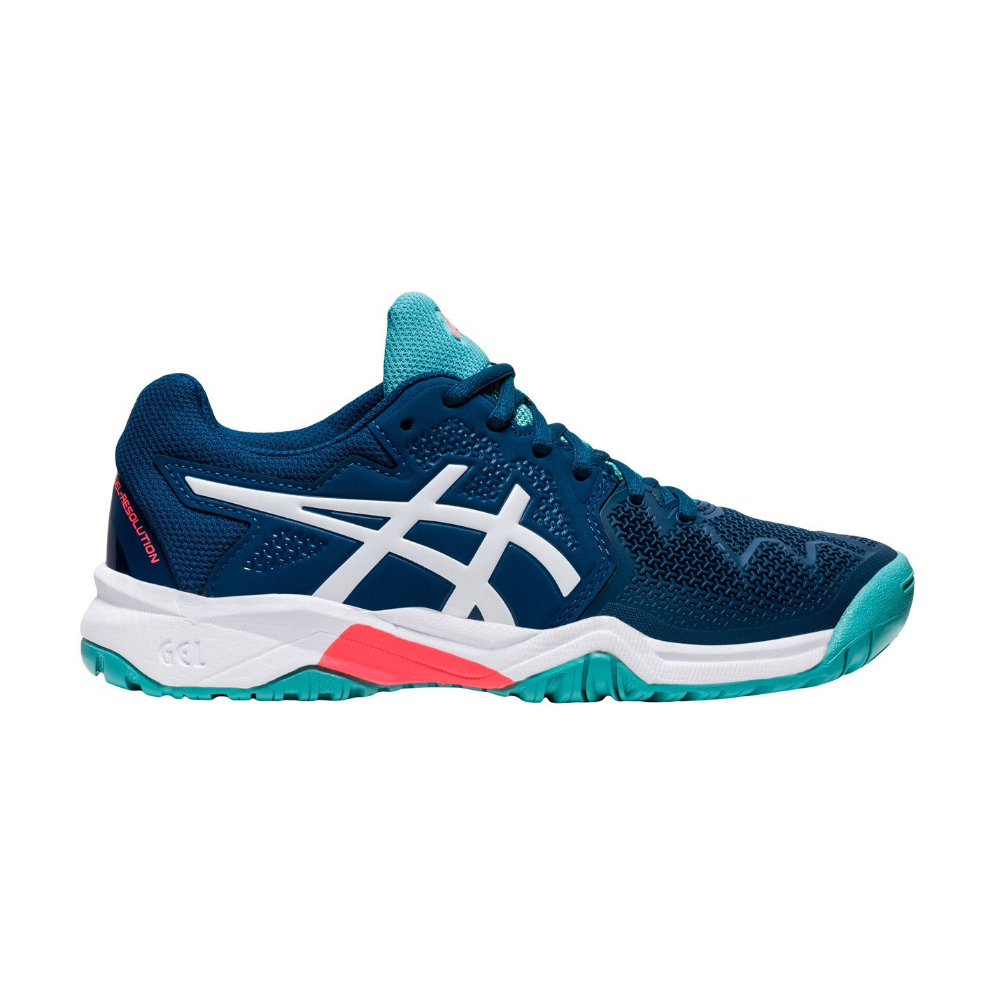 Chaussures ASICS Junior Gar on Gel Resolution 8 GS Marine
