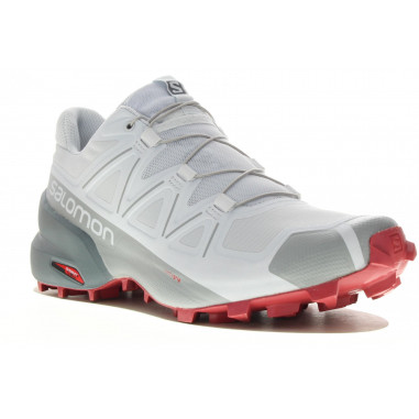 Chaussures Running SALOMON Femme Speedcross 5w ILLUSION Blanc / Prune AH 2019
