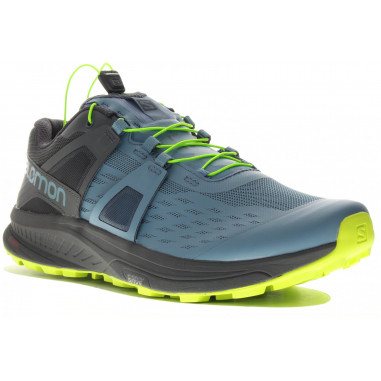 Chaussures Running SALOMON Homme Ultra Pro Gris / Jaune Bleu PE 2019