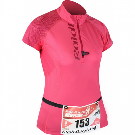 T-Shirt Running RAIDLIGHT Femme Perfomer SS Top Grenadine / Bordeaux  PE 2018