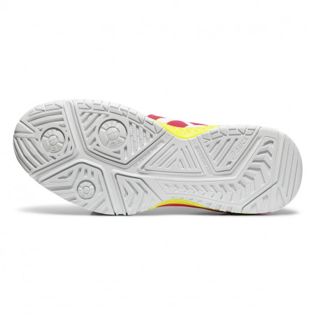 Chaussures ASICS Femme Gel-Resolution 7 Blanc / Rose Fluo AH 2019