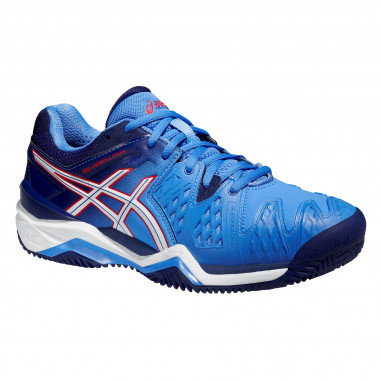 Chaussures ASICS Femme Gel-Resolution 6 Clay Bleu / Hibiscus / Blanc AH 2015