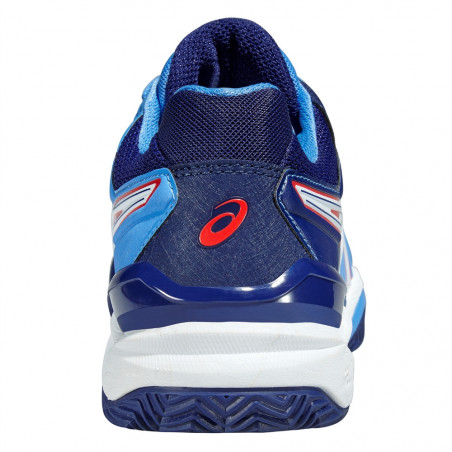 Chaussure ASICS Femme Gel Resolution 6 Clay Bleu Hibiscus Blanc AH 2015