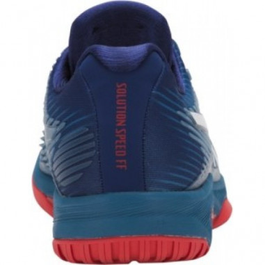 Chaussures ASICS Homme Solution Speed FF Bleu Rouge AH 2018
