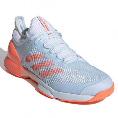 Chaussures ADIDAS Homme Adizero Ubersonic 2.0 ZVEREV Blanc / Bleu PE 2020