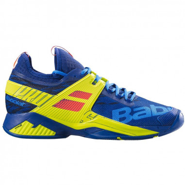 Chaussures BABOLAT Homme Propulse Rage Clay Bleu / Jaune PE 2019