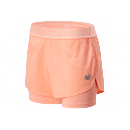 Short Running NEW BALANCE Femme RELENTLESS 4in2 Corail PE 2020