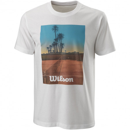 T-Shirt WILSON Homme M SCENIC TECH Tee Blanc 2021