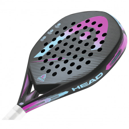 Raquette Padel HEAD Graphene Touch Omega Motion with CB Noir/Turquoise / Rose