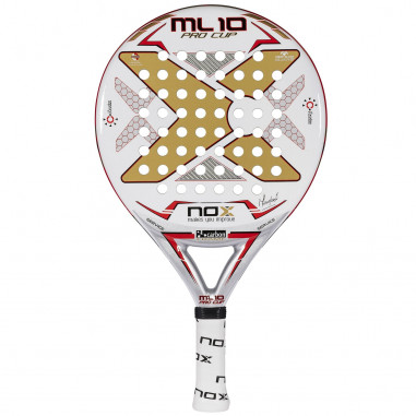 Raquette Padel NOX ML 10 PRO CUP Blanc / Rouge / Or (360 g)