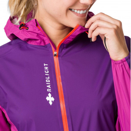 Veste Running RAIDLIGHT Femme Imperméable RESPONSIV MP Pourpre / Fushia PE 2020