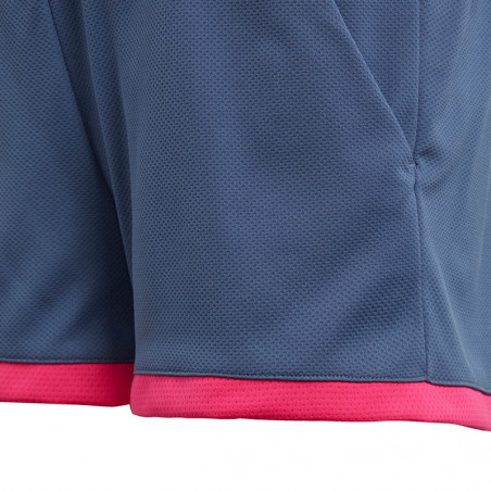 Short ADIDAS Junior Fille Club Gris / Fushia AH 2018