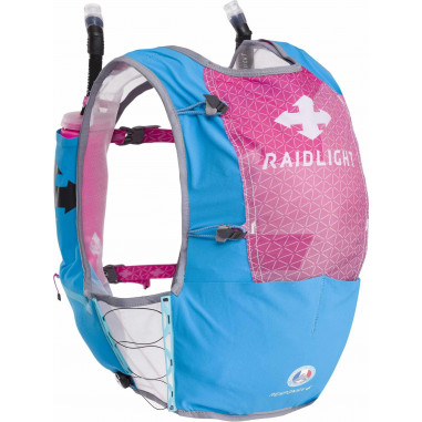 Sac à dos RAIDLIGHT Responsiv 6L Dame + 2 flask 600 ml Rose / Bleu PE 2019