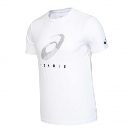 T-Shirt ASICS Homme COURT M SPIRAL TEE Blanc AH 2021