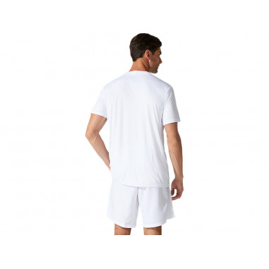 T-Shirt ASICS Homme COURT M SPIRAL TEE Blanc AH...