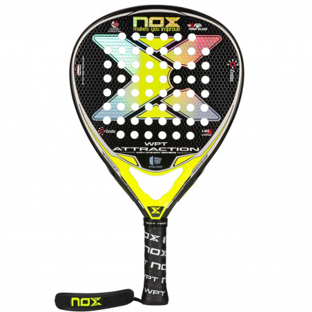 Raquette Padel NOX ATTRACTION WPT Advanced SERIES Noir / Jaune (363 g)