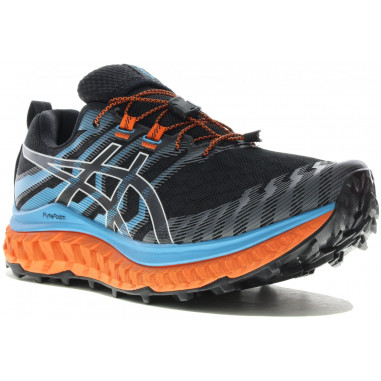 Chaussures Running ASICS Homme TRABUCO MAX Bleu / Orange / Noir PE 2021