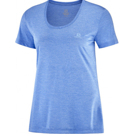 T-Shirt Running SALOMON Femme AGILE SS Tee Bleu PE 2021