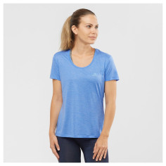 T-Shirt Running SALOMON Femme AGILE SS Tee Bleu PE 2021 2