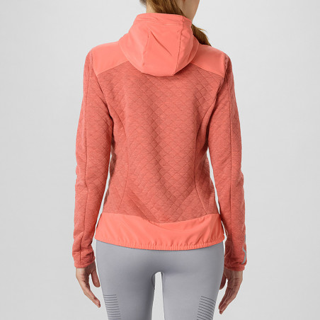 Veste Running SALOMON Femme Elevate FZ Midlayer W Rose AH 2018