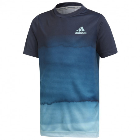 T-Shirt ADIDAS Garçon B PARLEY PR Tee Open d'Australie Marine/Turquoise PE 2019