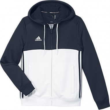 Veste capuche ADIDAS Junior Hoody Y Coll giate Bleu Blanche AH