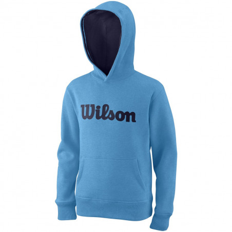 Veste à capuche WILSON Garçon Junior Script Cotton Bleu / Marine 2020