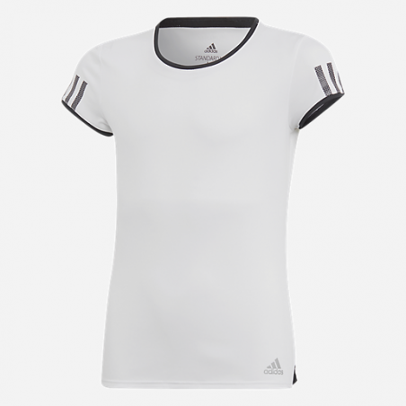T-Shirt ADIDAS Fille G CLUB Blanc / Noir PE 2019