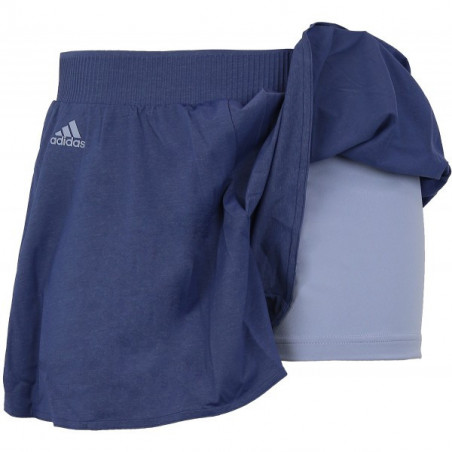 Jupe-Short ADIDAS Femme avec shorty Bleu Melboune PE 2018