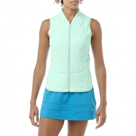 Veste ASICS Femme Sans Manche Vert Clair