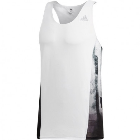 Débardeur Running ADIDAS Homme SUB 2 Singlet Blanc PE 2019