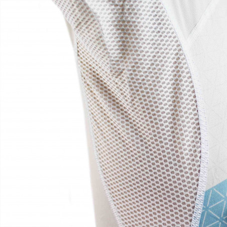 T-Shirt Running RAIDLIGHT Homme Performer SS Top Blanc / Bleu / Rouge PE 2019