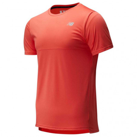 T-Shirt Manches Courtes Running NEW BALANCE Homme ACCELERATE Fushia PE 2020